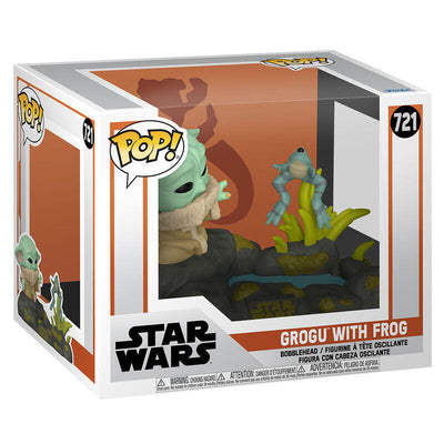 Figure Pop Deluxe Star Wars The Mandalorian Grogu With Frog — image 1