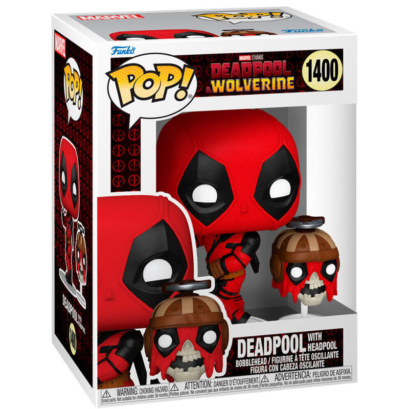 Figure Pop Marvel Deadpool & Wolverine Deadpool With Headpool