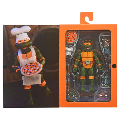 Figure Ultimate Michelangelo Vhs Cartoon Tortugas Ninja 18CM — image 1