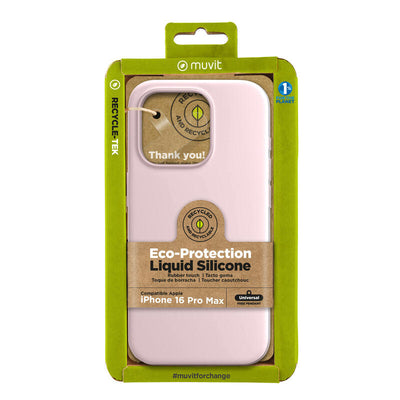 Muvit Case Recycletek Liquid Silicone Apple Iphone 16 Pro Max. Pink — image 1