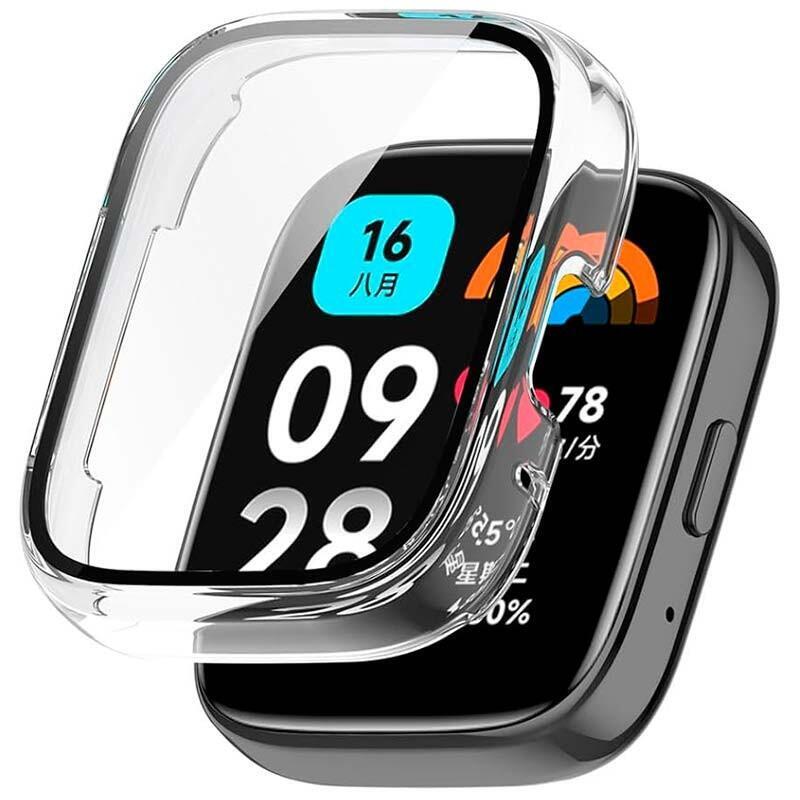 Case PC + Glass Tempered Xiaomi Redmi Watch 3 Active Transparent