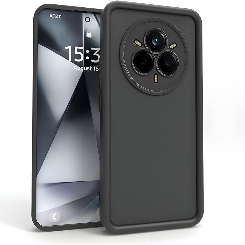 Case Realme 14 Pro + Square Liquid Premium Black