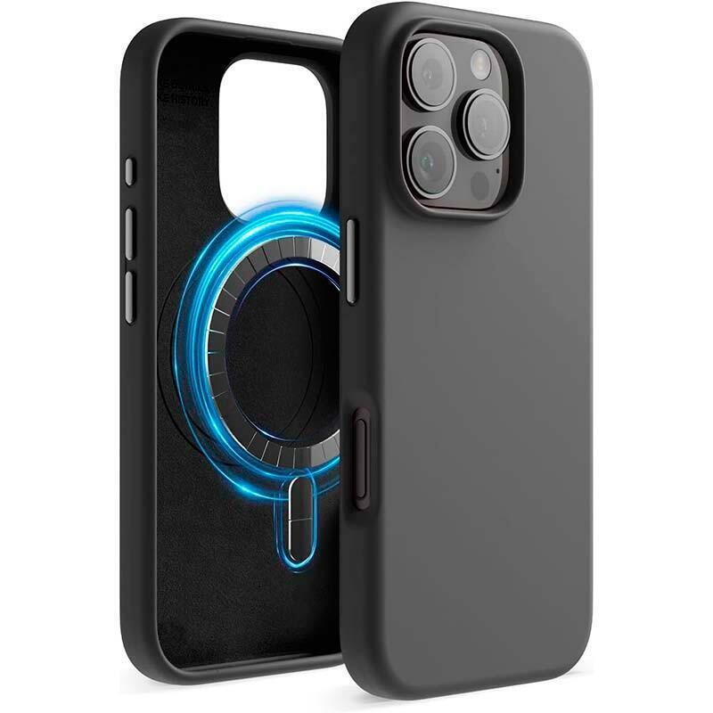 Case Soft Magsafe Compatible Iphone 16 Pro Max. Black