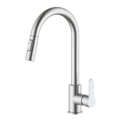 Grifo Monomando Kitchen Cañ Or Tall Removable Silver Matte Serie Miñ Or — image 1