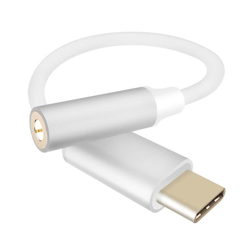 Helos Adapterkabel, USB 3.1 Type-c? St./Klinkenbuchse 3,5MM, Premium, Silver
