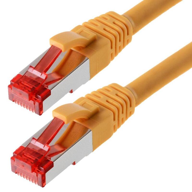 Helos Network Cable S/FTP CAT.6 Yellow 30,0M