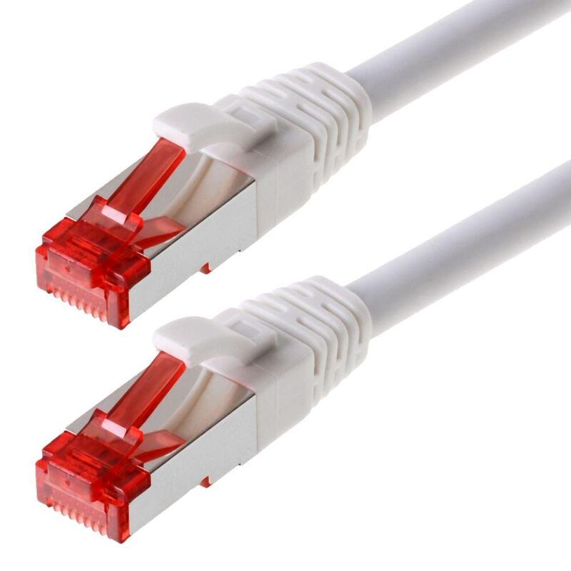 Helos Network Cable S/FTP CAT.6 White 1,0M