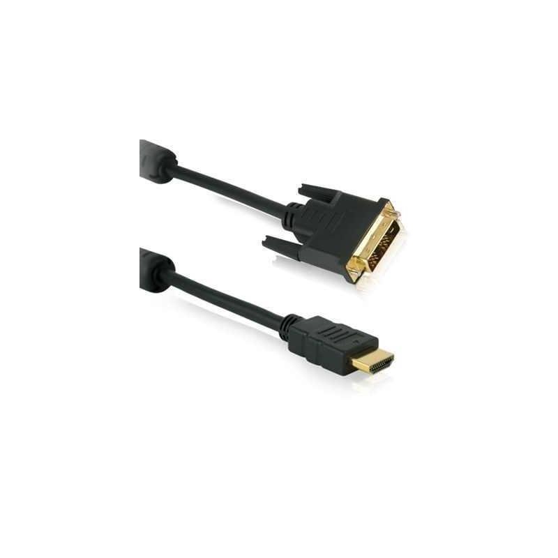 Helos Cable HDMI - DVI-d 18 + 1 Full Hd, With Ferrita 1,0M Black