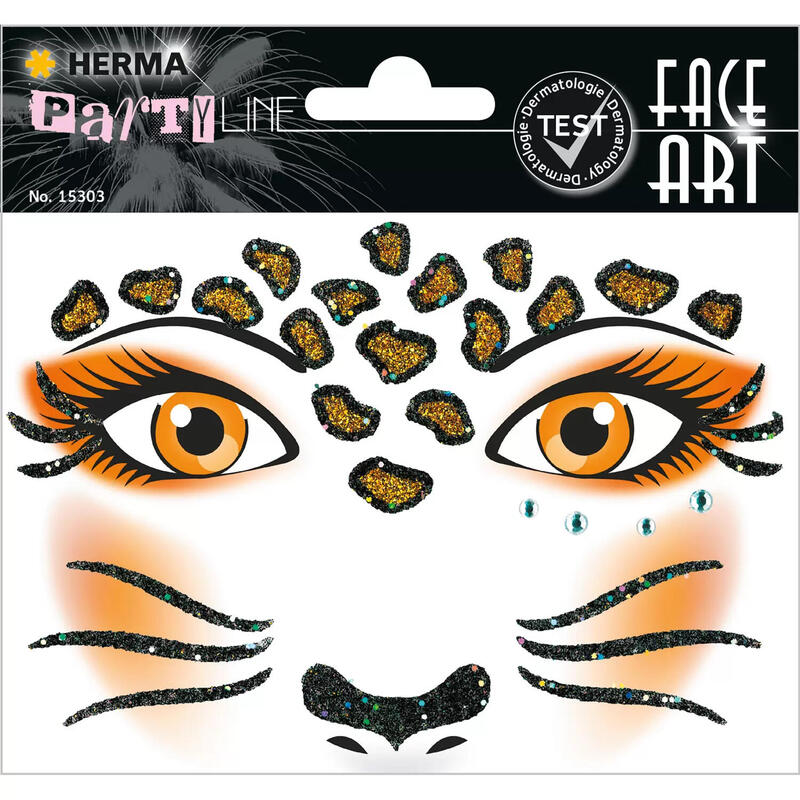 Herma Face Art Sticker Leopard