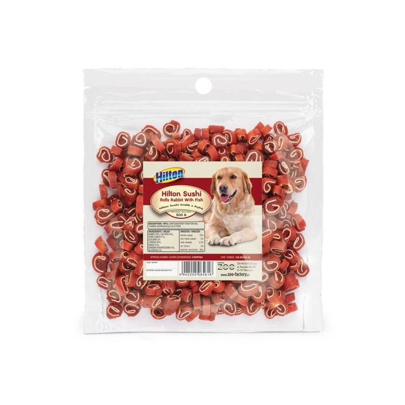 Hilton Sushi Rolls Rabbit With Fish - Golosina Perros - 500G