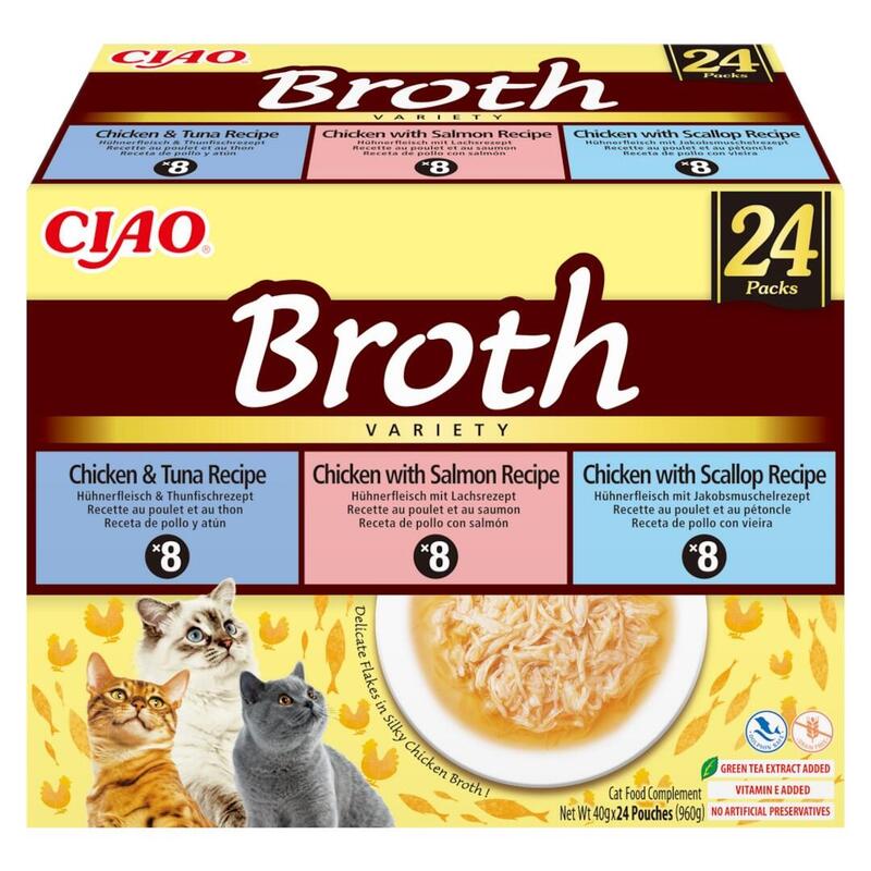 Inaba Cat Ciao Broth Chicken, Fishsca Llop 24X40G