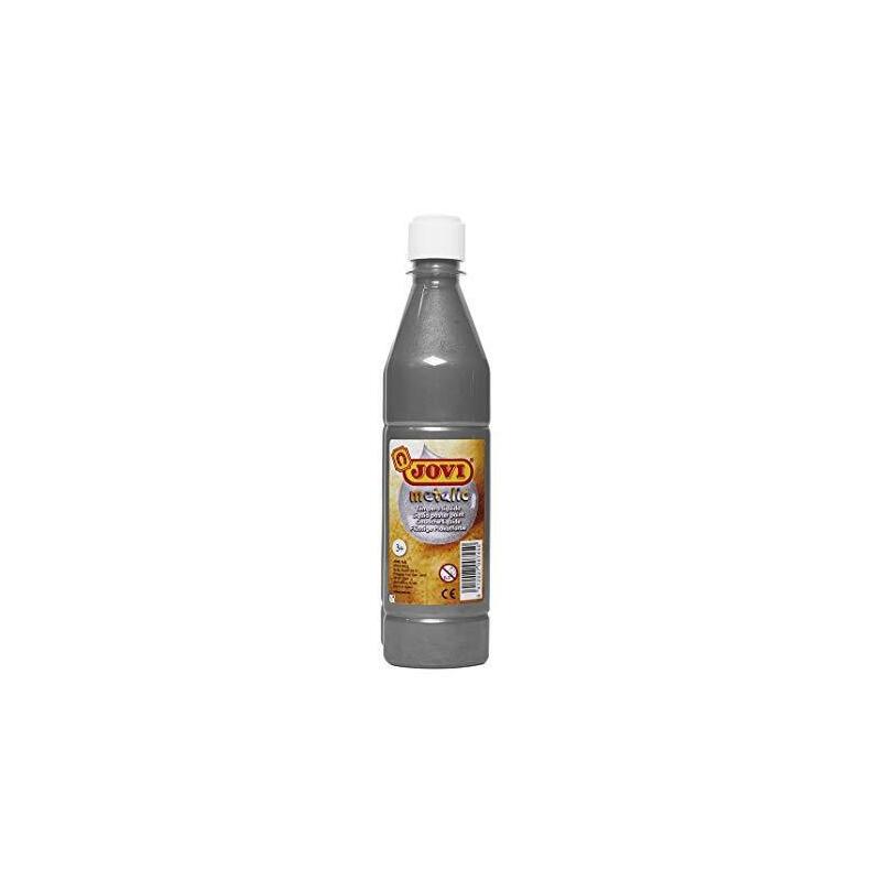 Jovi Témpera Líquida School Bottle 500ML Metálic Silver
