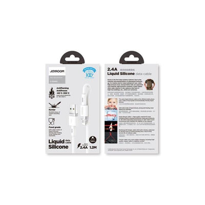 Joyroom Lightning - USB Cable 2.4A, 1.2M, White (S-1224N2) — image 1