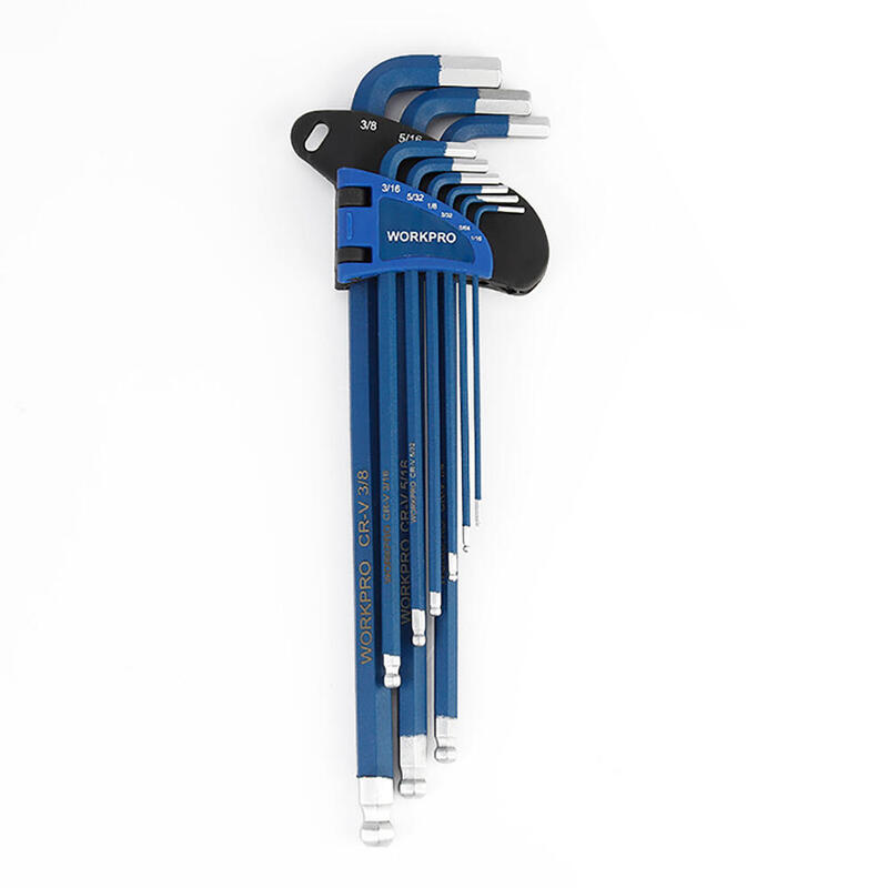Workpro Set de 9 Llaves Allen Arm Long (métrico)