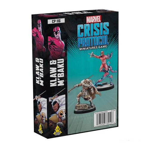 Set Of Desk Marvel Crisis Protocol Klaw And M'baku English — image 1