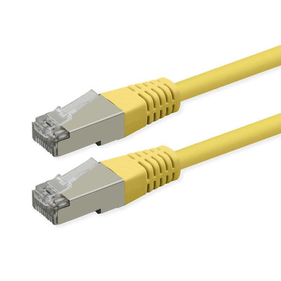 Roline Kab Network Cable CAT.6 Class And PoE S FTP Pimf Yellow 0,3M — image 1