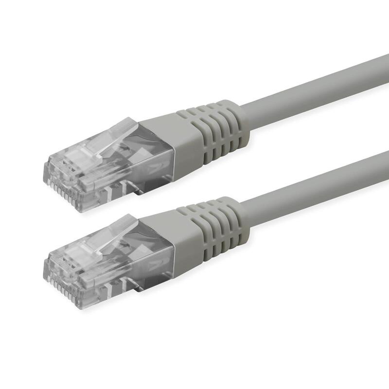 Roline Kab Network Cable CAT.6 Class And UTP PoE Grey 2M