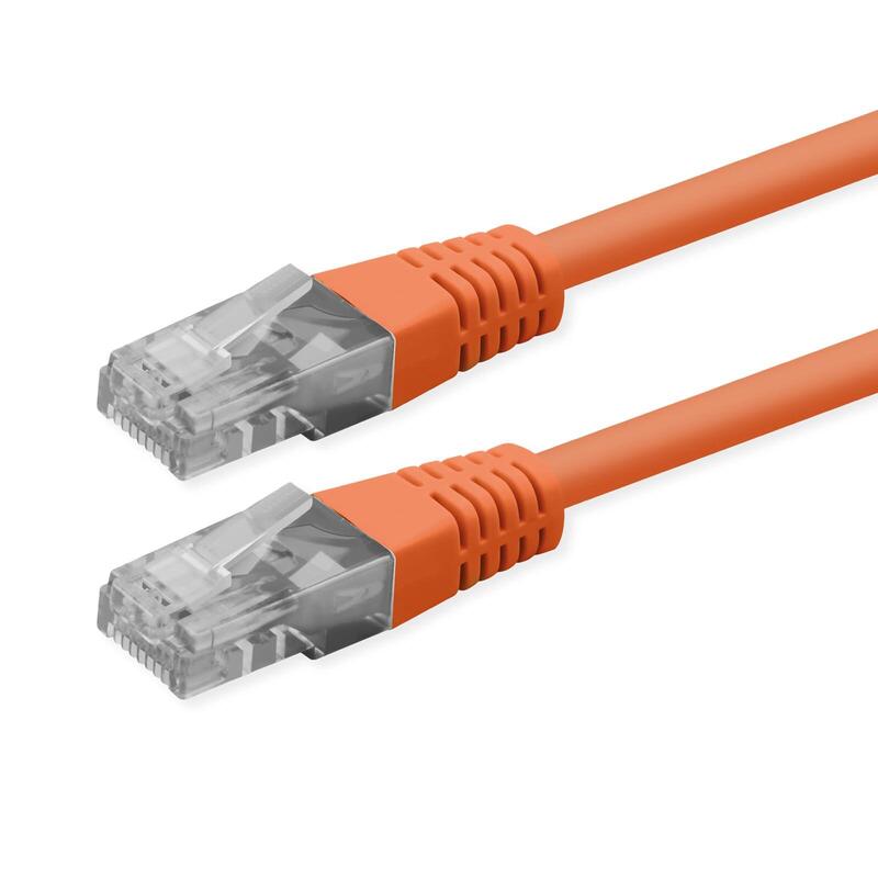 Roline Kab Network Cable CAT.6 Class And UTP PoE Orange 1M