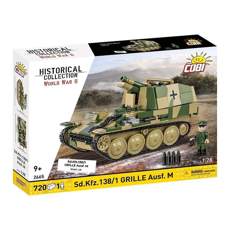 Klocki SD.KFZ.138/1 Grille 720 Elementów