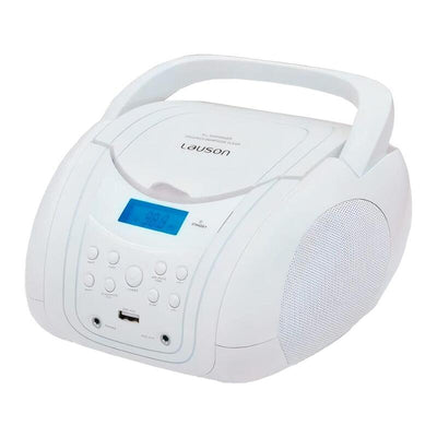 Lauson CP756 White Reproductor Radio Cd With Speakers Incorporados — image 1