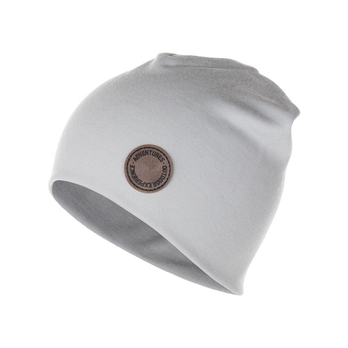 Light Grey Double-Layer Merino Wool Hat