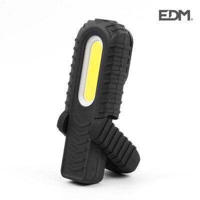 EDM Linterna LED Cob 3W 90LM + 5W 300LM Rechargeable With Usb. With Hook + Magnet + Stand — image 1
