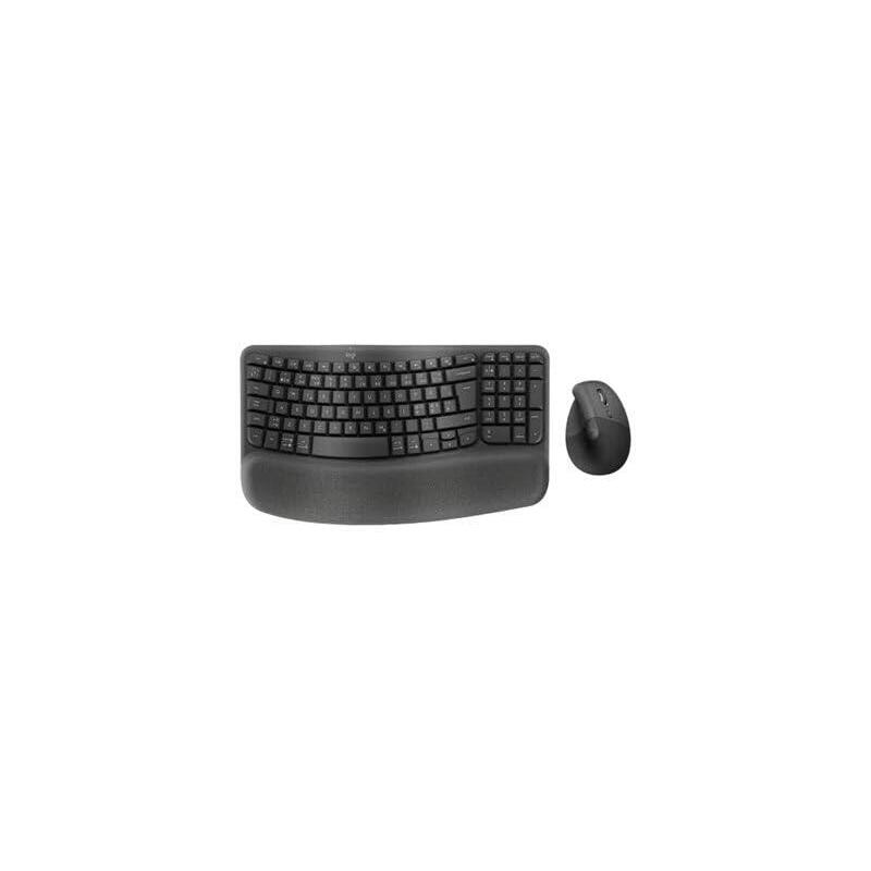 Logitech Wave Keys & Lift Vertical Mouse Graphite