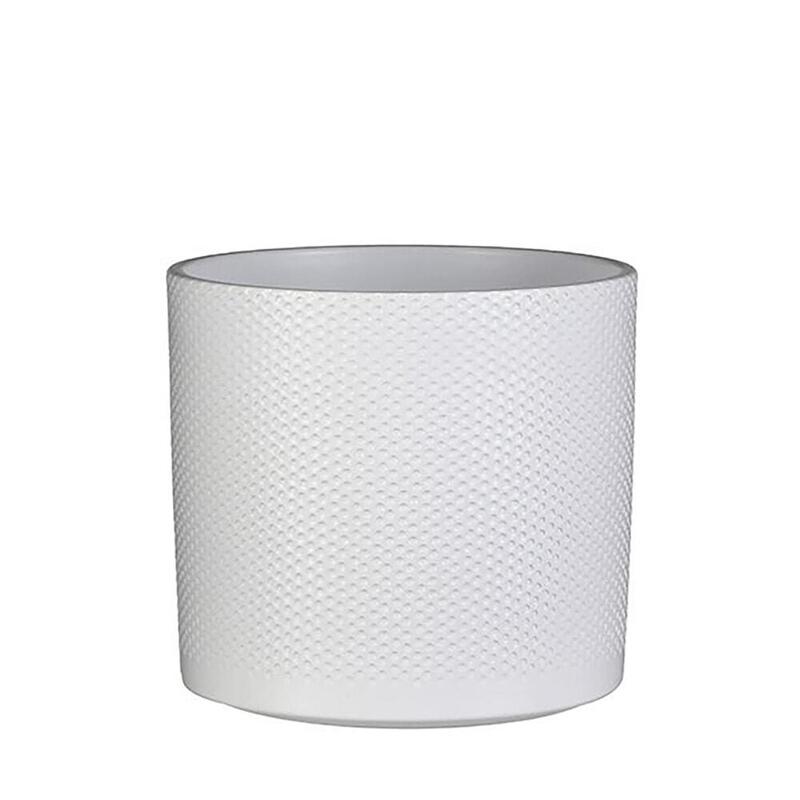 Plant Pot Ceramic Era Colour White Ø23X21,5CM