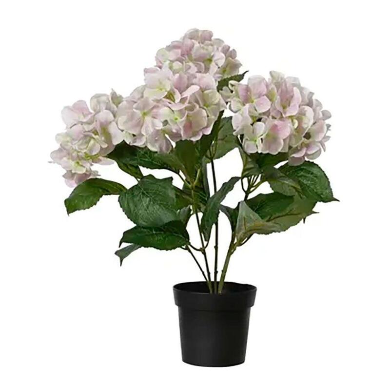 Plant Pot Hortensias Artificiales Pink Clarito, Ø28 X 46CM