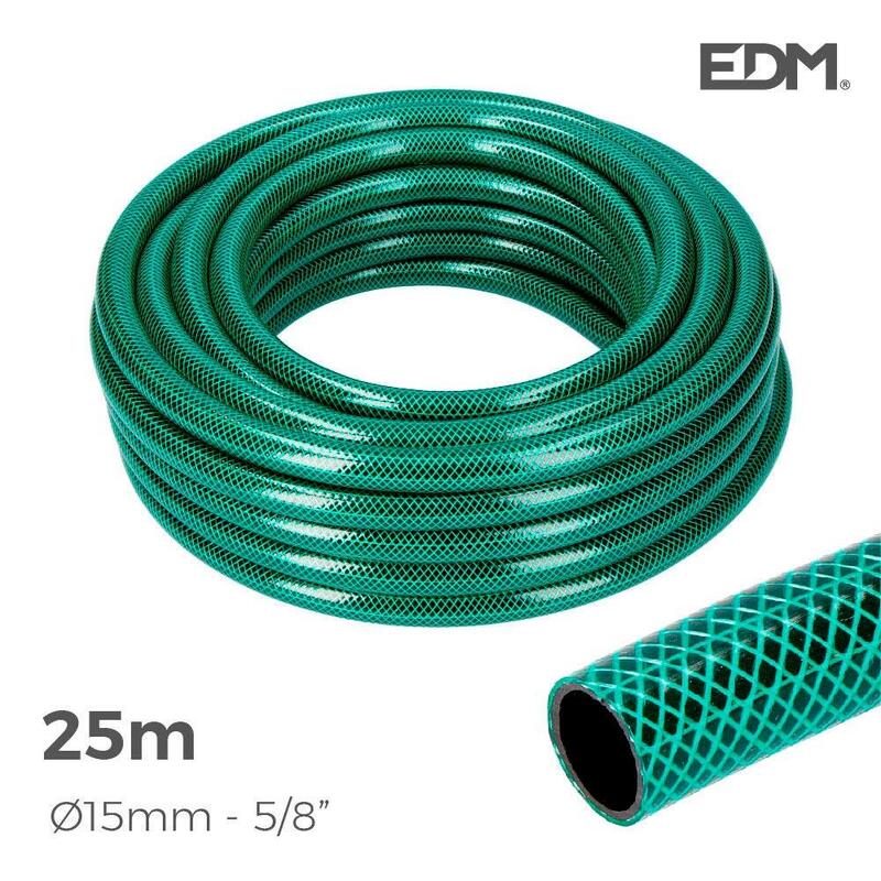 EDM Hose Garden Basic Line Ø Indoor 15MM Ø Outdoor 19MM (5/8) - Roll 25M