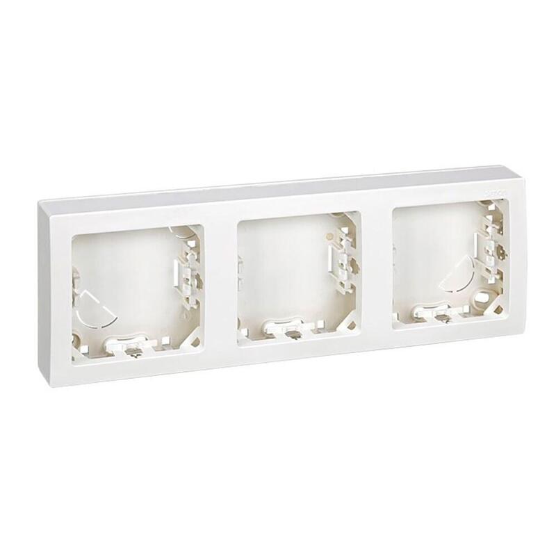 Frame With Base Surface 3 Elementos, Horizontal, Serie SIMON73 Loft, White Retractilado