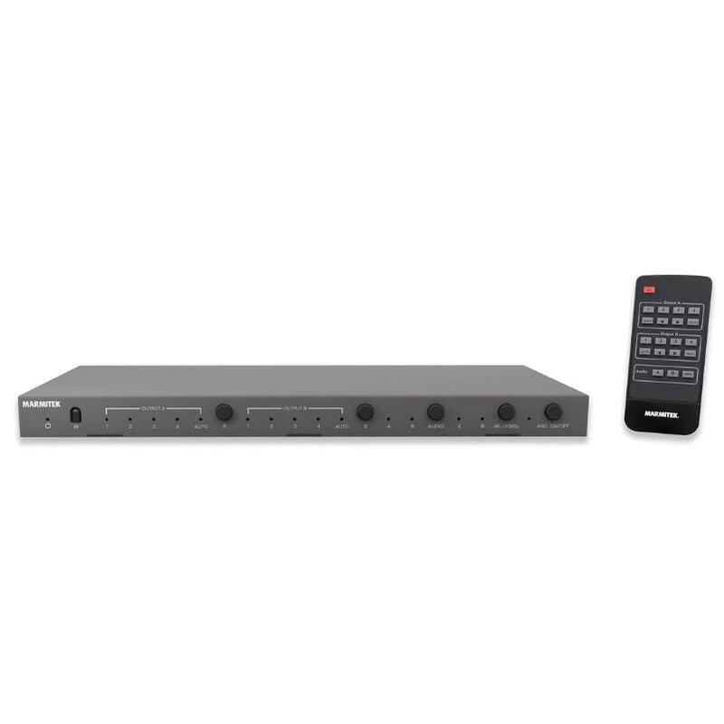 Marmitek Connect 642 Pro 4K HDMI Matrix - 4X2 HDMI Matrix Switch - HDMI 2.0