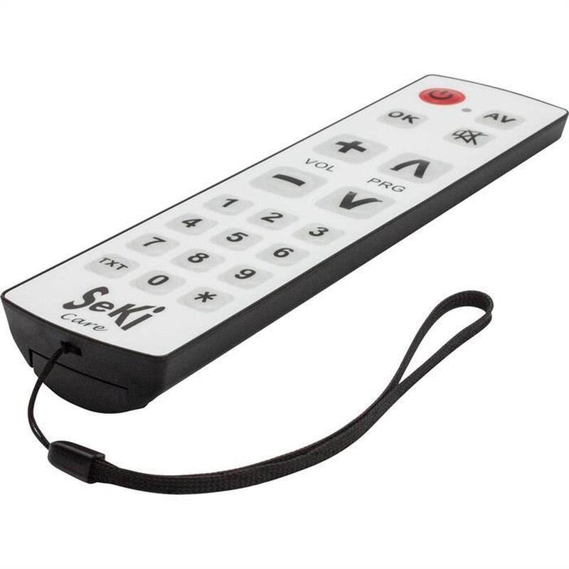 Seki Matrix Care White Black Remote Control With Láminas Keyboard
