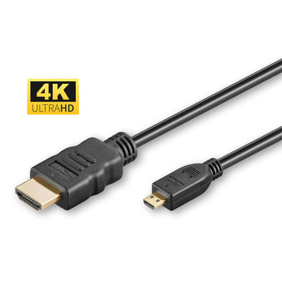 Microconnect HDM19191V2.0D HDMI Cable 1M HDMI Type D (micro) HDMI Type a Standard Black — image 1