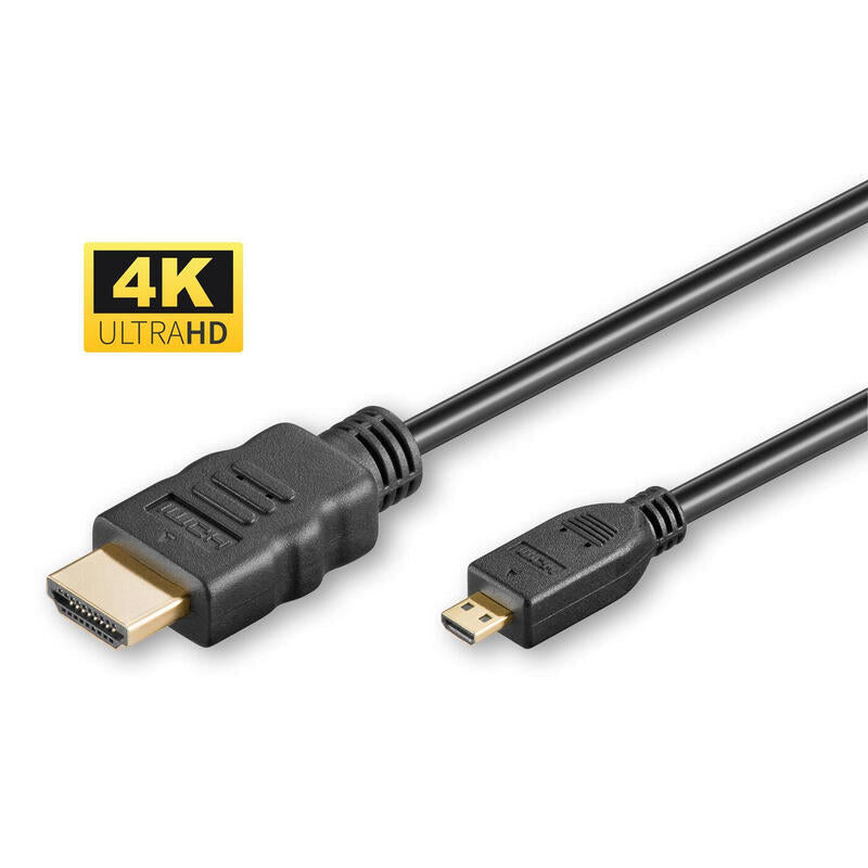 Microconnect HDM19191V2.0D HDMI Cable 1M HDMI Type D (micro) HDMI Type a Standard Black