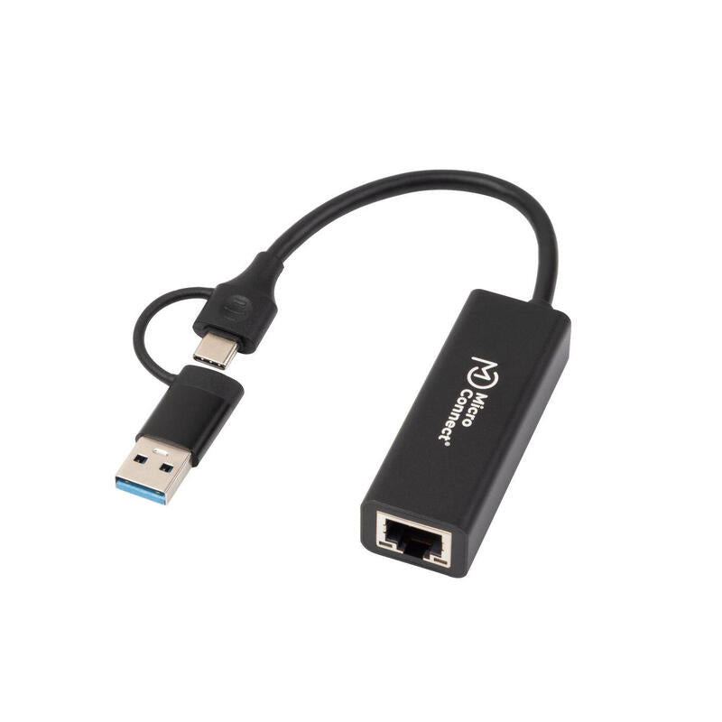 Microconnect MC-USBACNET1G Cambiador Género USB Cable C RJ-45 Black