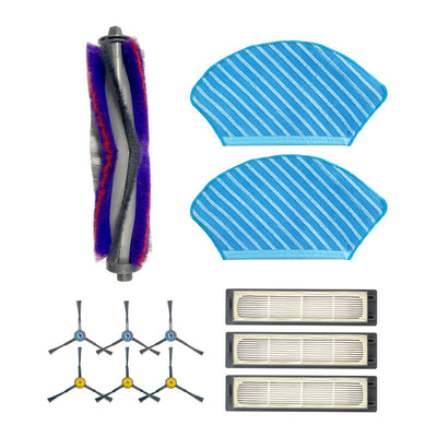 Midea M7 Spare Parts Kit: Side BRUSH×6PCS, Main BRUSH×1PC, Hepa FILTER×3PCS, Mopping CLOTH×2PCS — image 1
