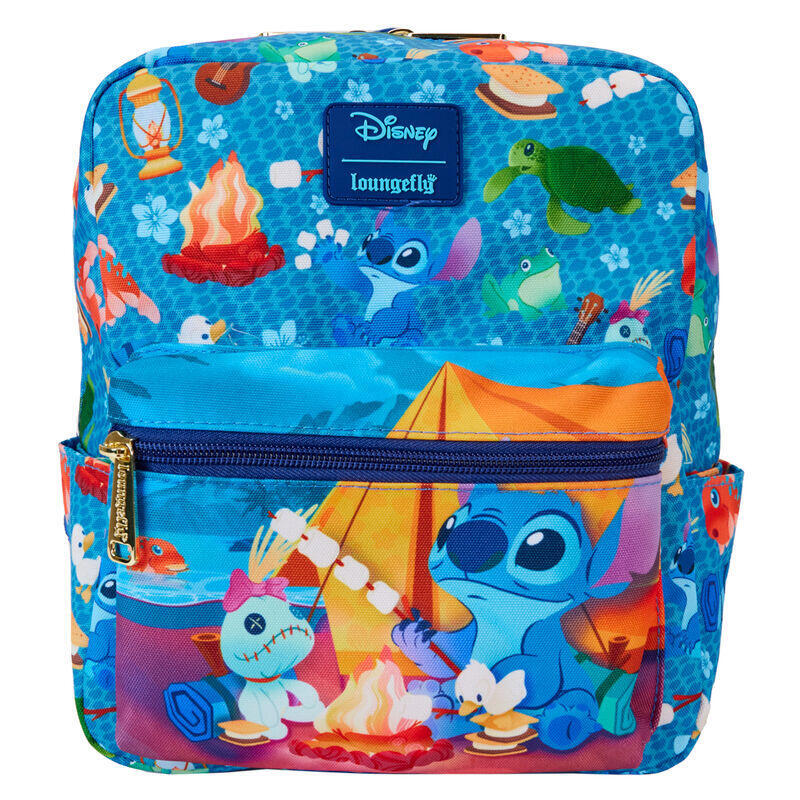 Loungefly Backpack Nylon Camping Cuties Stitch Disney 24CM