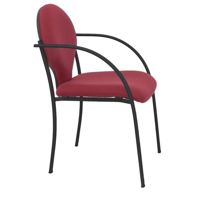 Pack 2 Chairs Hellin Chasis Black Bali Granate