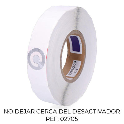 Pack 2000 Labels Anti Robo Circular 2900 33MM 7666078 Checkpoint — image 1