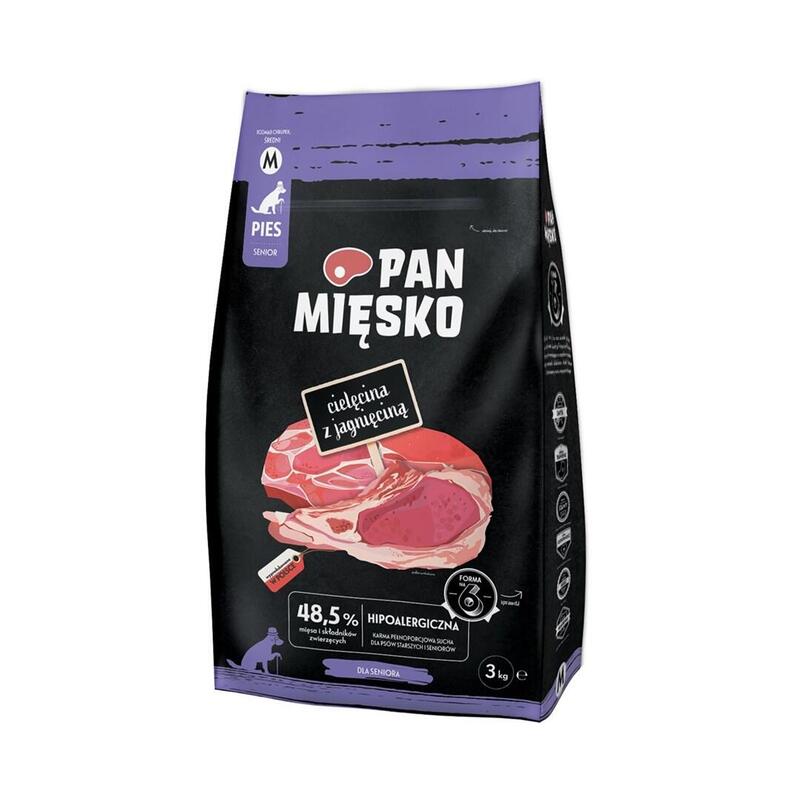Pan Miesko Alimento Seco Ternera And Cordero Perro Crunchy M 3KG