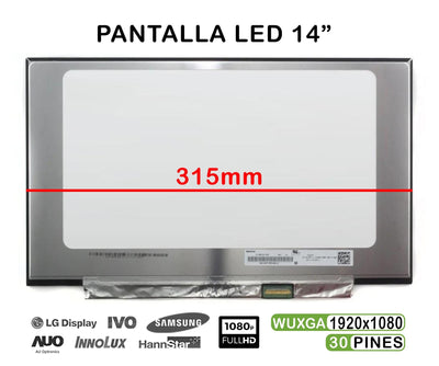 Screen LED Matte 14 Laptop HP Elitebook 840 G5 G6 315MM FHD 30 Pines — image 1