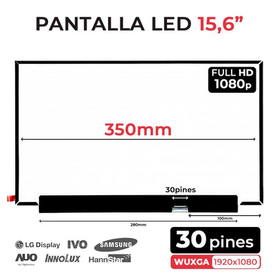 Screen LED Matte 15.6 Laptop B156HAN02.4 NV156FHM-N45 N156HGA-EA3 REV.C1 N156HGA-EA3 REV.C2 FHD — image 1