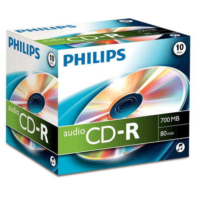 Philips Cd-r Audio 80MIN 10PCS Jewel Case Carton Box — image 1