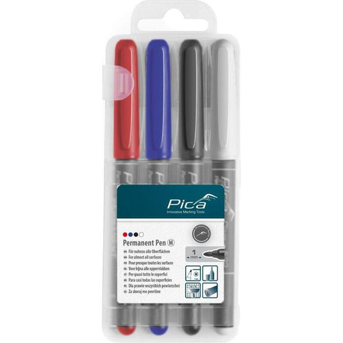 Pica Permanent-pen 1,0MM Assorted With Instant-white-pen — image 1