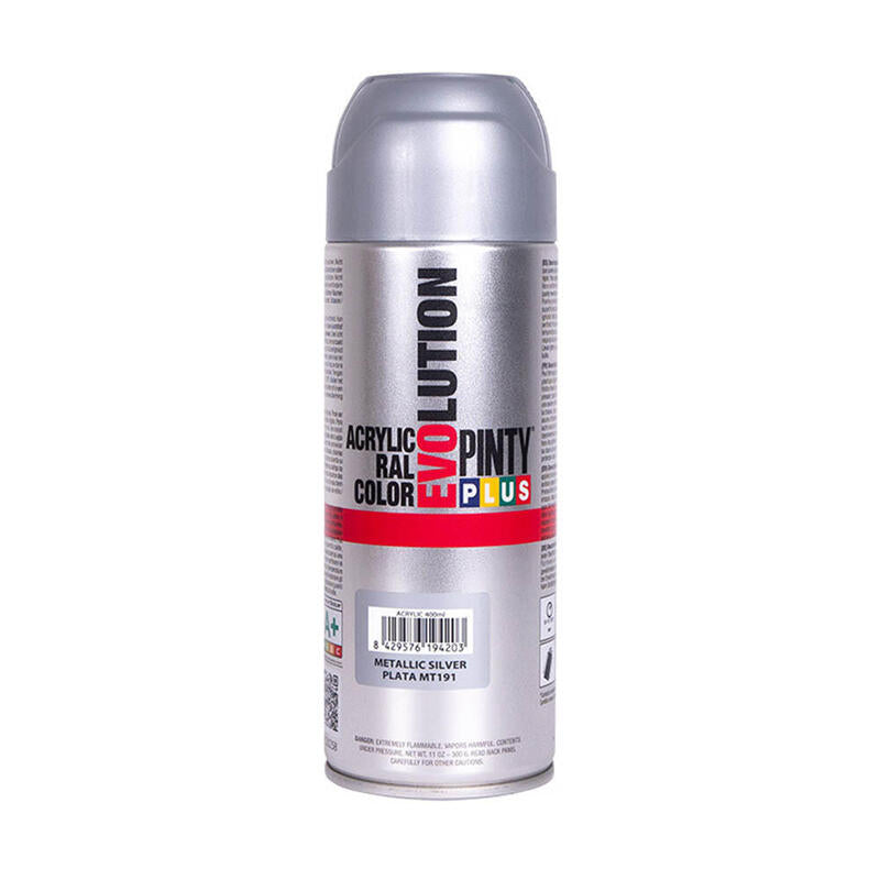 Pintura Spray Pintyplus Evolution Metalizada 520CC Grey MT156