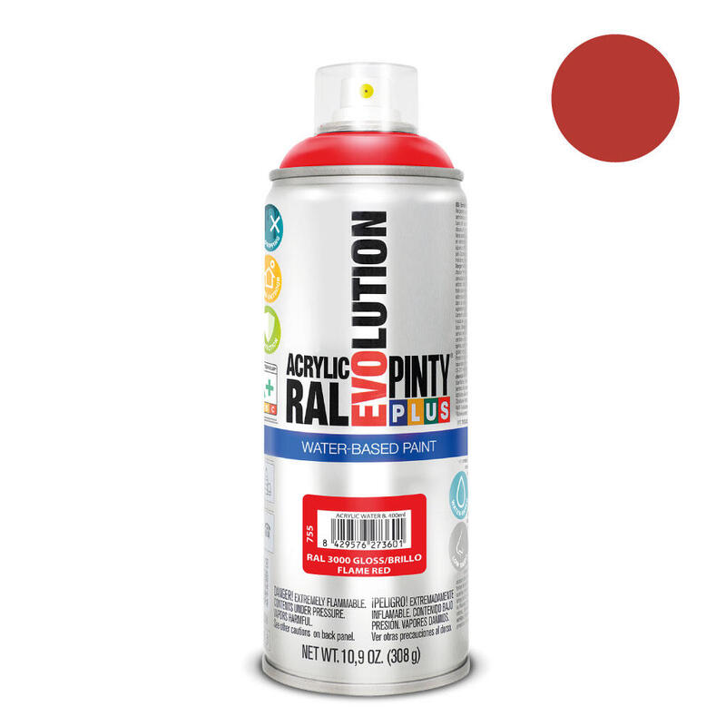 Pintura Spray Pintyplus Evolution Water-based 520CC Ral 3000 Red Vivo