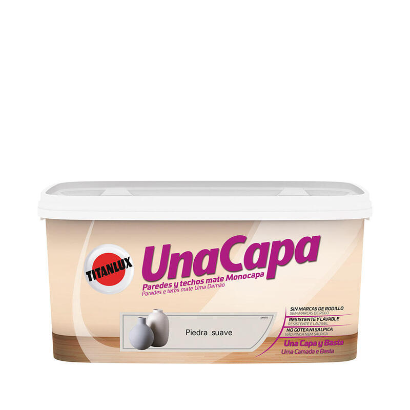 Pintura Capa Piedra Soft Indoor Matte 4L Titanlux 069630204