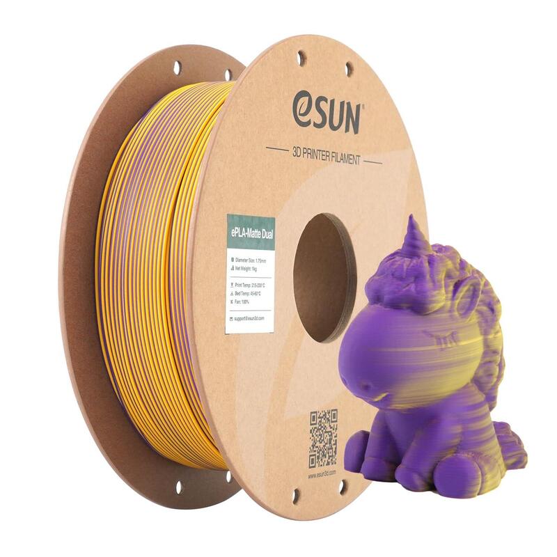 Pla Matte Dual 1,75MM Purple Yellow 1KG