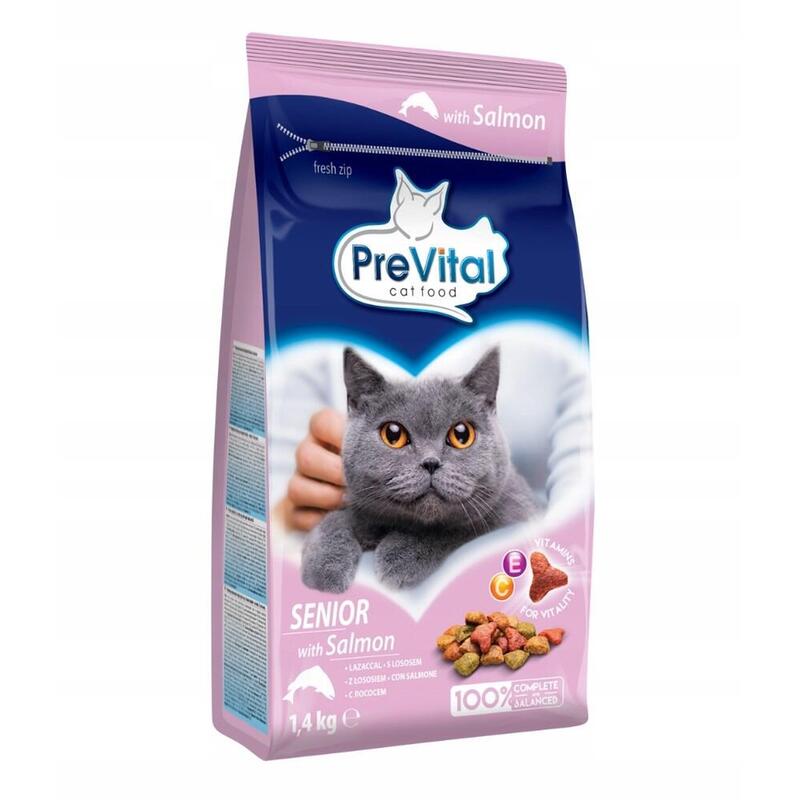Prevital Senior Salmon - Comida Seca Gatos - 1,4KG
